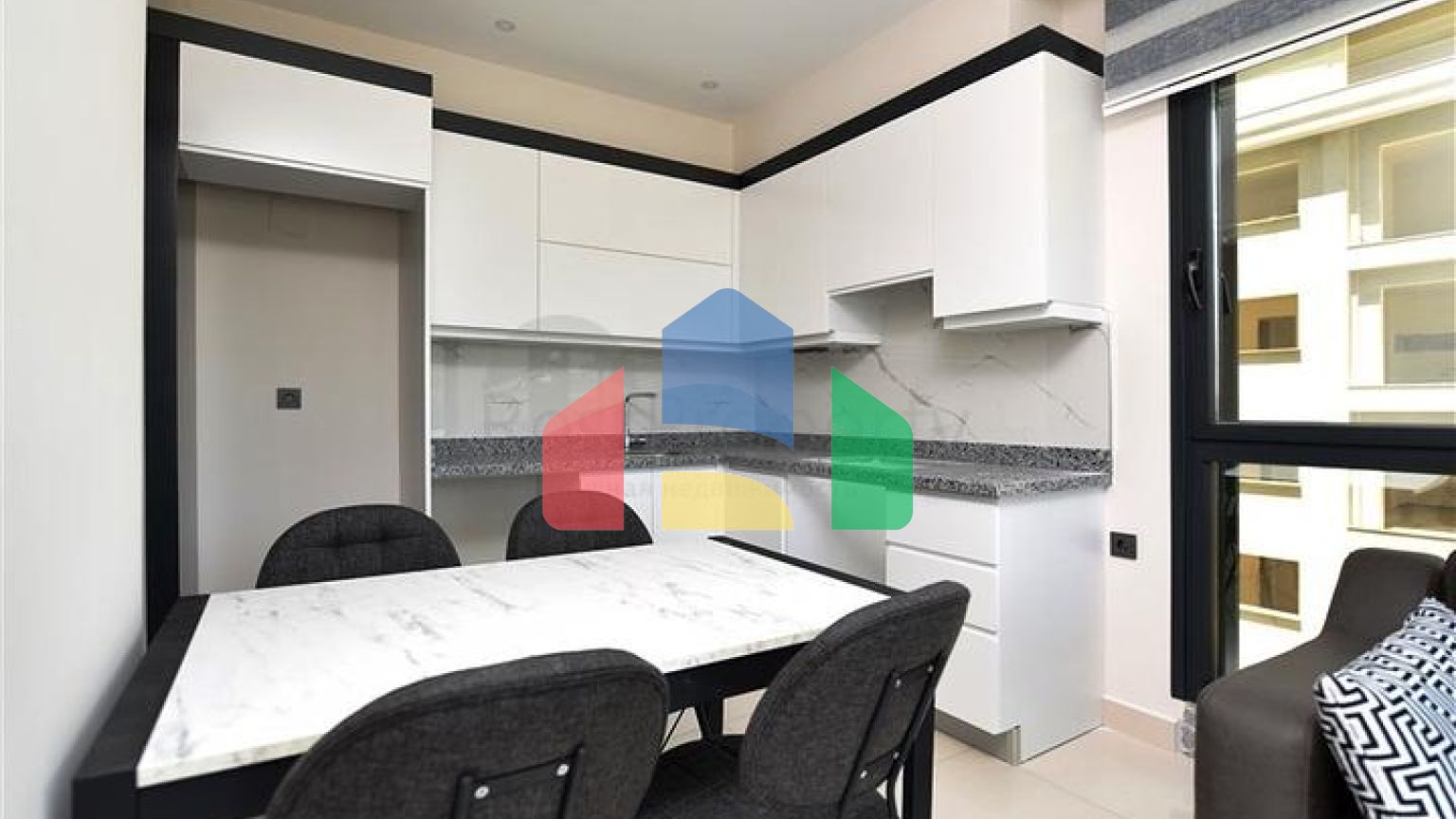 Квартира 1+1 в 200 м от пляжа в районе Каргыджак