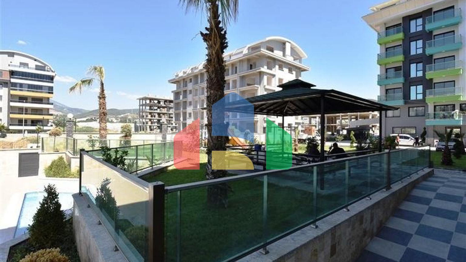 Квартира 1+1 в 200 м от пляжа в районе Каргыджак