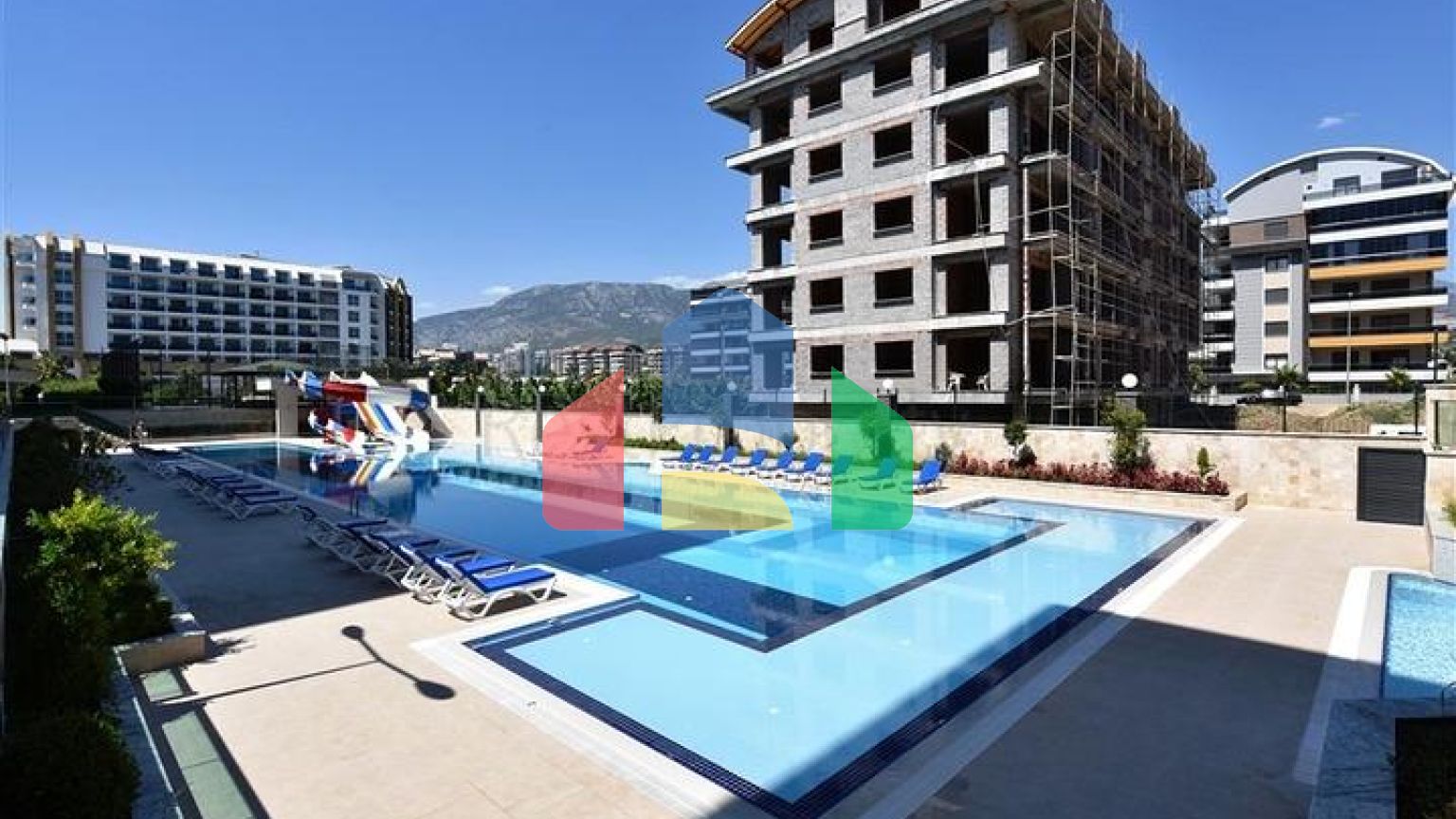 Квартира 1+1 в 200 м от пляжа в районе Каргыджак