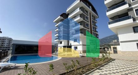 Furnished 2+1 apartment in Kargicak district
