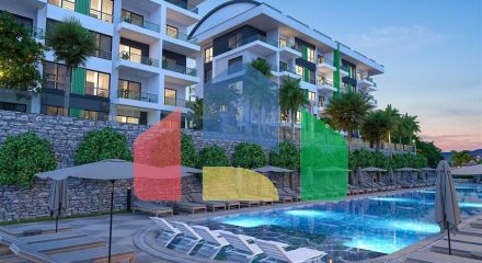 Low-rise complex 350 m from the sea in Kargicak