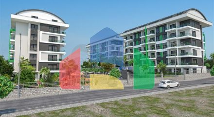 Low-rise complex 350 m from the sea in Kargicak