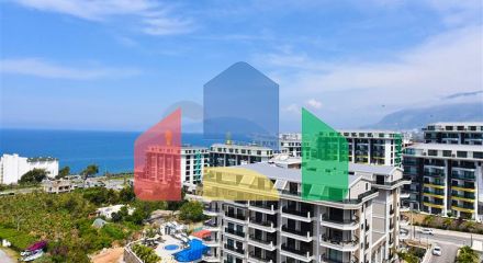 Роскошный пентхаус с видом на Средиземное море в районе Каргыджак Роскошный пентхаус с видом на Средиземное море в районе Каргыджак