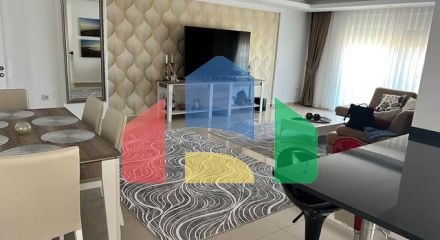 Мебльований пентхаус 3 + 1 в Каргиджаку.