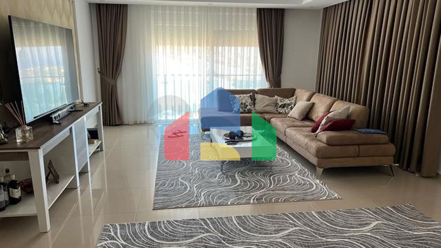 Мебльований пентхаус 3 + 1 в Каргиджаку.