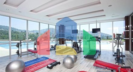 Мебльований пентхаус 3 + 1 в Каргиджаку.