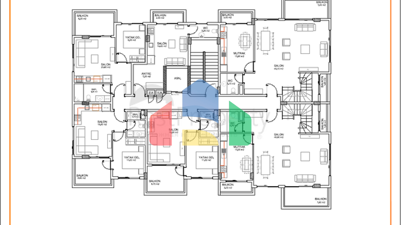 Современный жилой комплекс всего в 200 метрах от песчаного пляжа