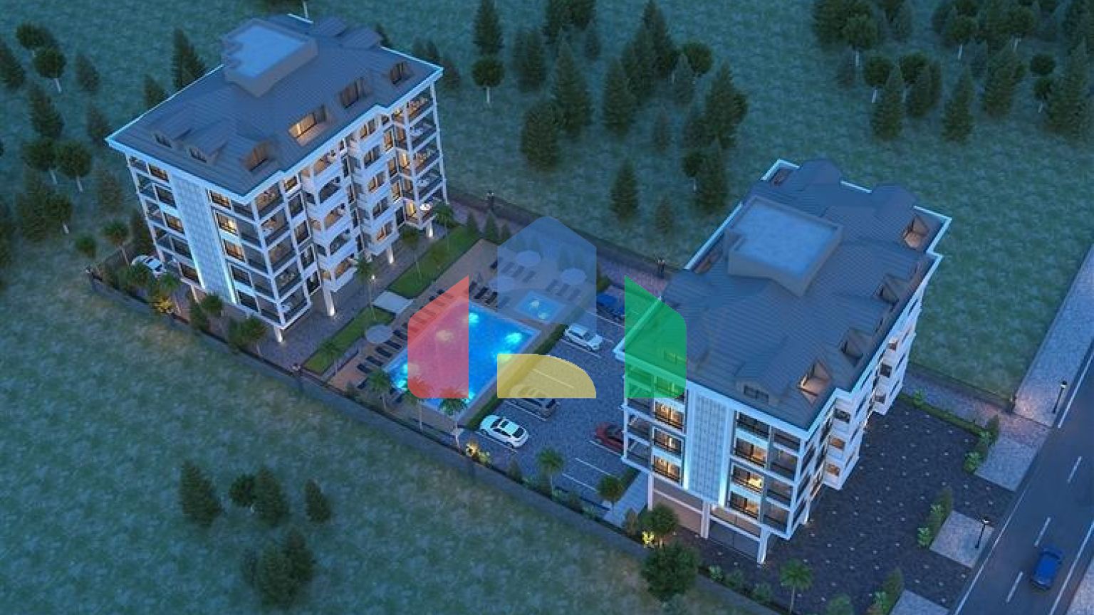 Современный жилой комплекс всего в 200 метрах от песчаного пляжа