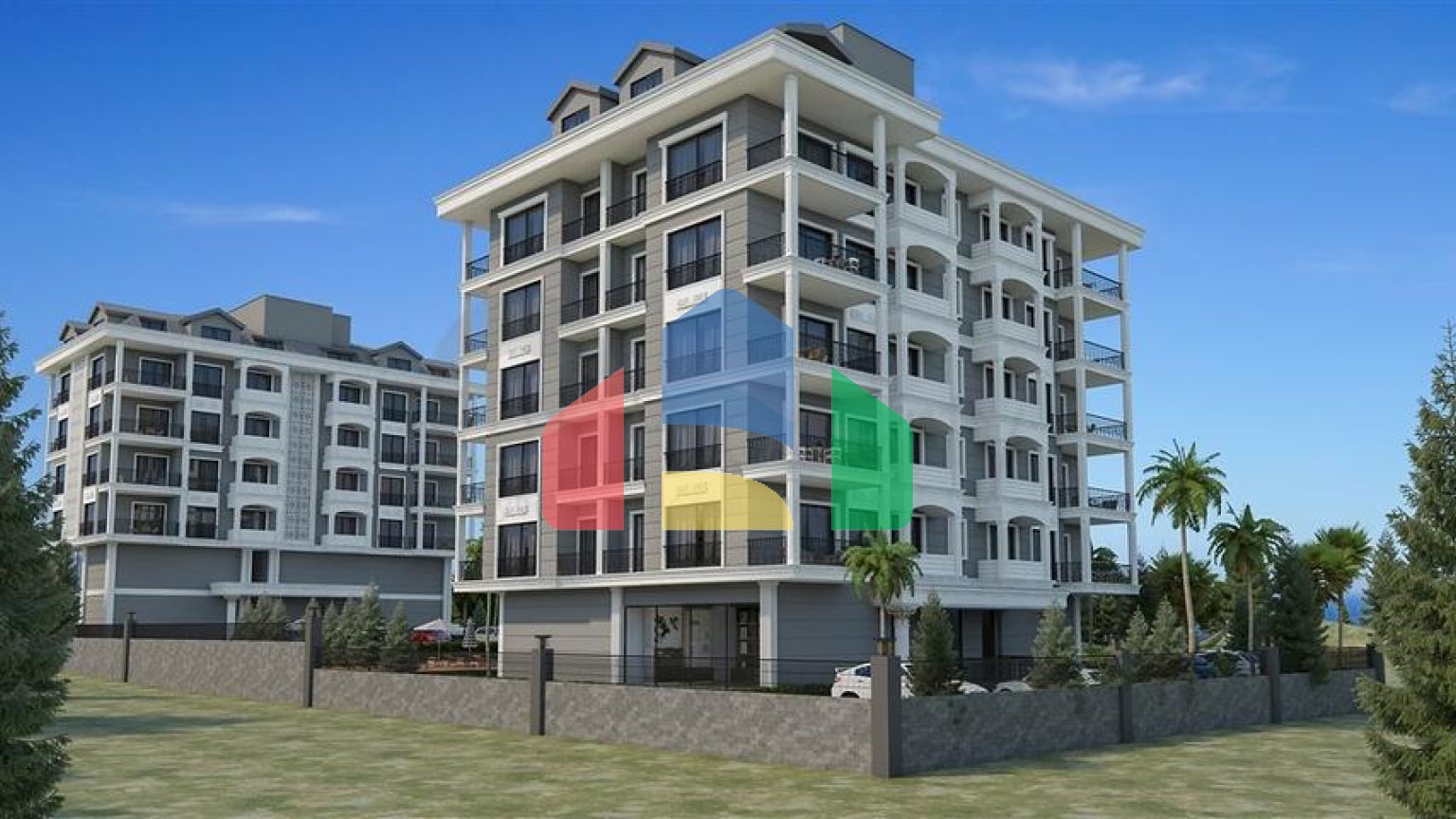 Современный жилой комплекс всего в 200 метрах от песчаного пляжа