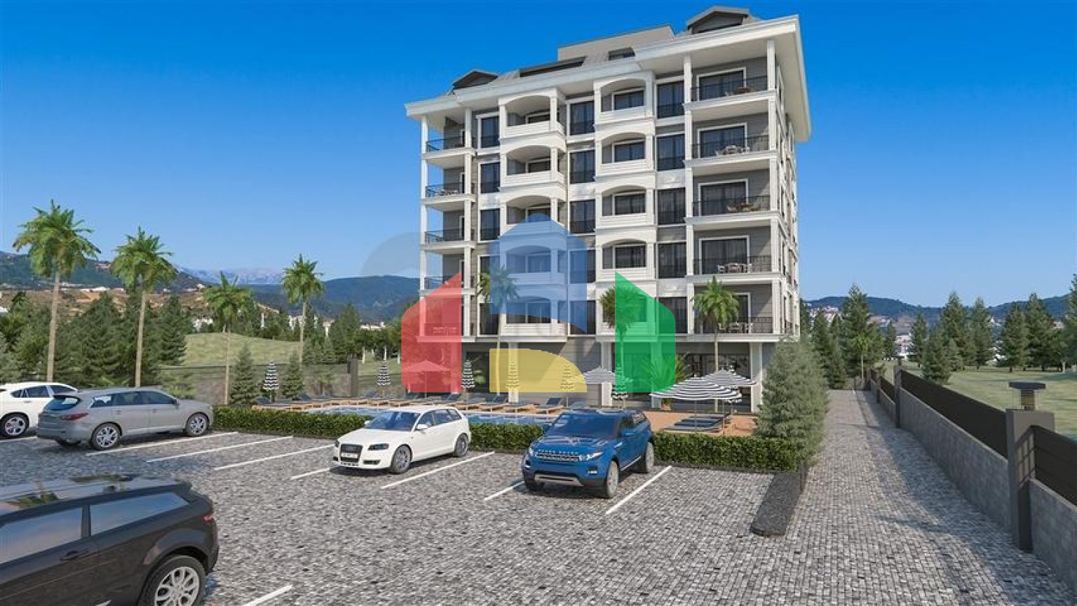 Современный жилой комплекс всего в 200 метрах от песчаного пляжа