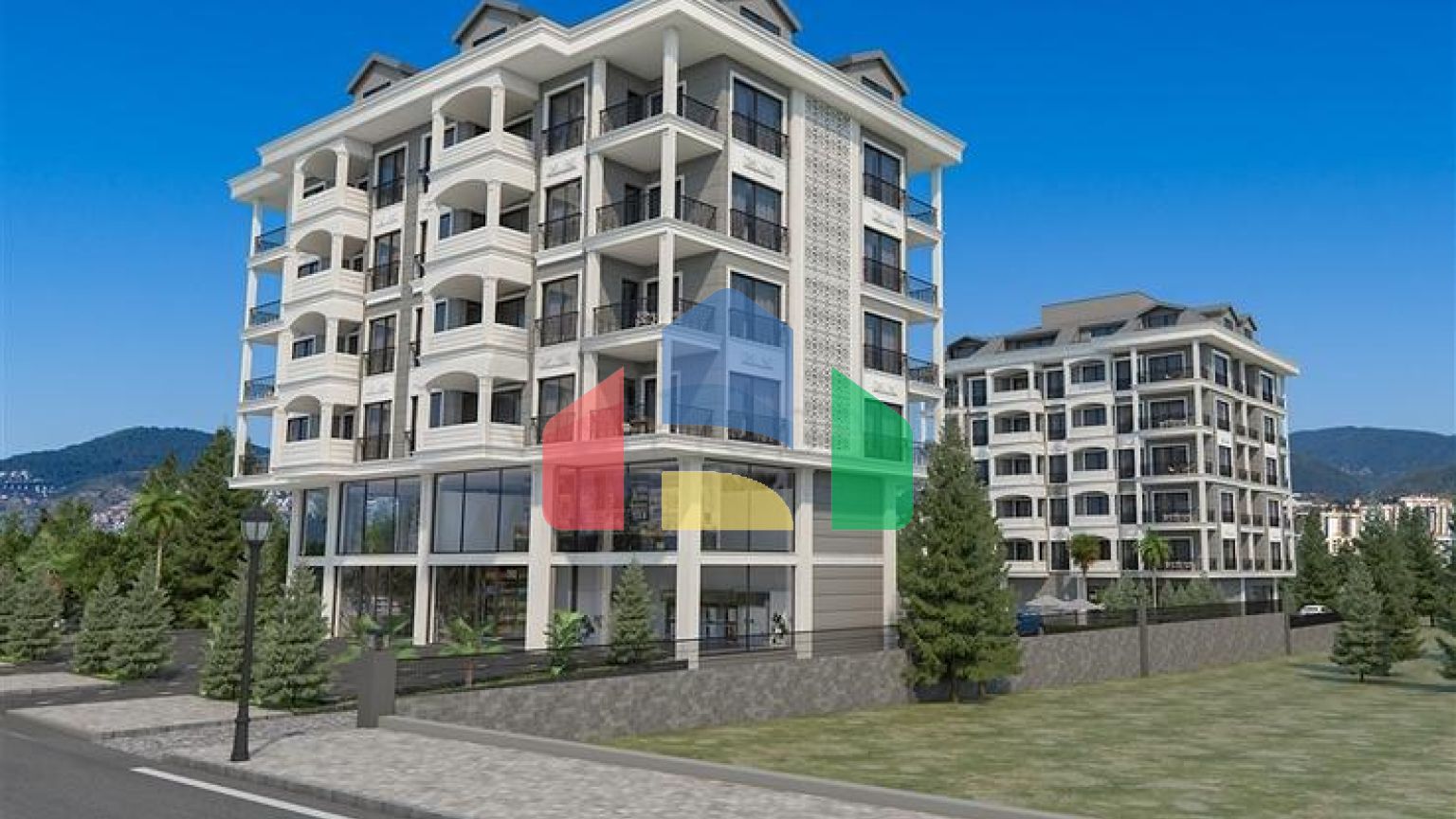 Современный жилой комплекс всего в 200 метрах от песчаного пляжа