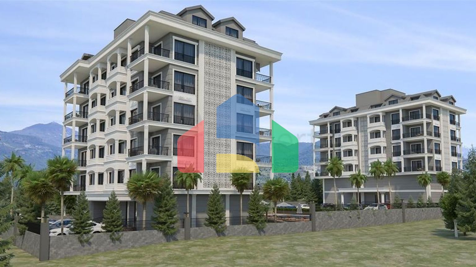 Современный жилой комплекс всего в 200 метрах от песчаного пляжа