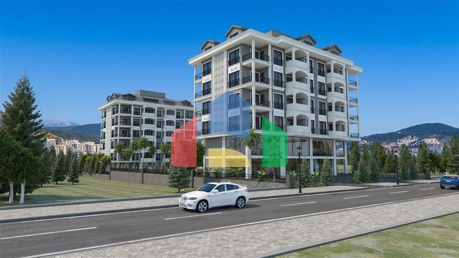 Современный жилой комплекс всего в 200 метрах от песчаного пляжа