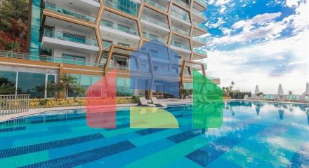 Furnished 2+1 apartment with sea view in Kargicak area