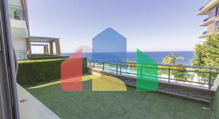Furnished 2+1 apartment with sea view in Kargicak area