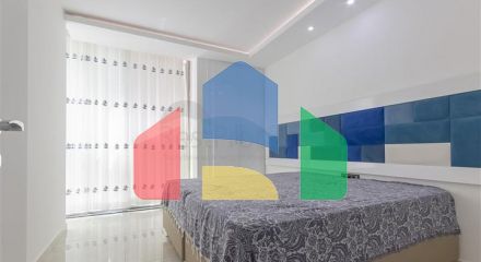Furnished 2+1 apartment with sea view in Kargicak area