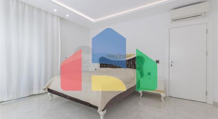 Furnished 2+1 apartment with sea view in Kargicak area