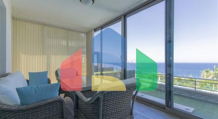 Furnished 2+1 apartment with sea view in Kargicak area