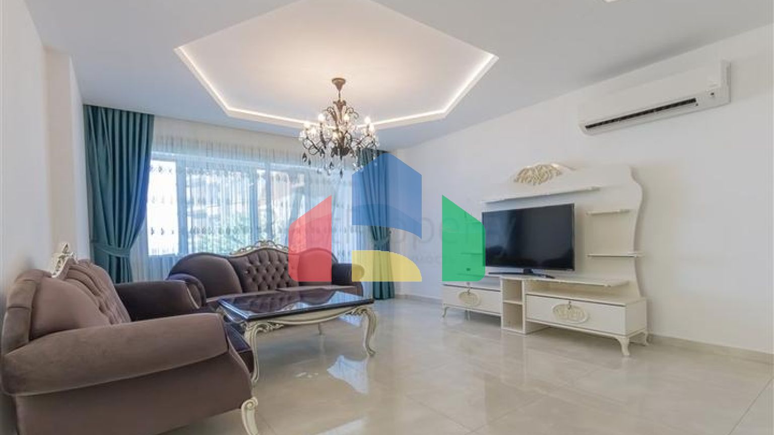 Мебльована квартира 2 + 1 з видом на море в районі Каргиджак