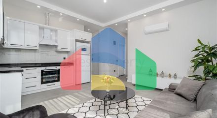 Меблированная трехкомнатная квартира в районе Каргыджак