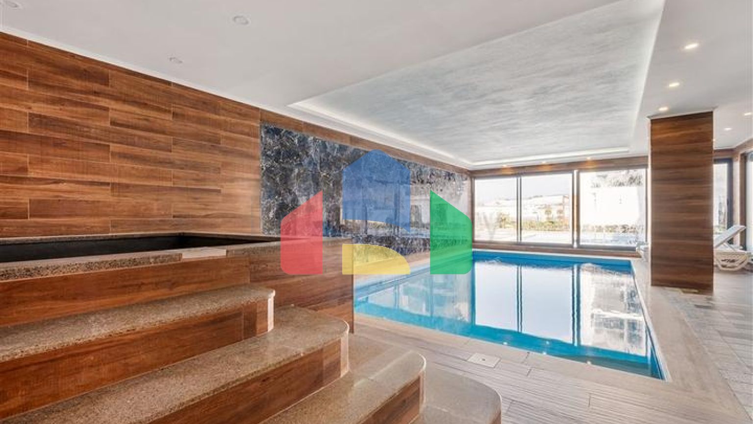 Меблированная трехкомнатная квартира в районе Каргыджак