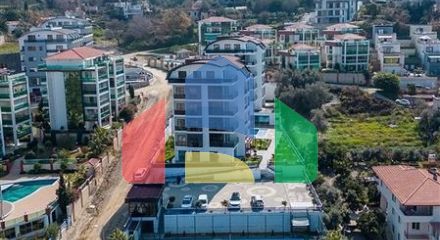 Меблированная трехкомнатная квартира в районе Каргыджак