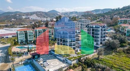 Меблированная трехкомнатная квартира в районе Каргыджак