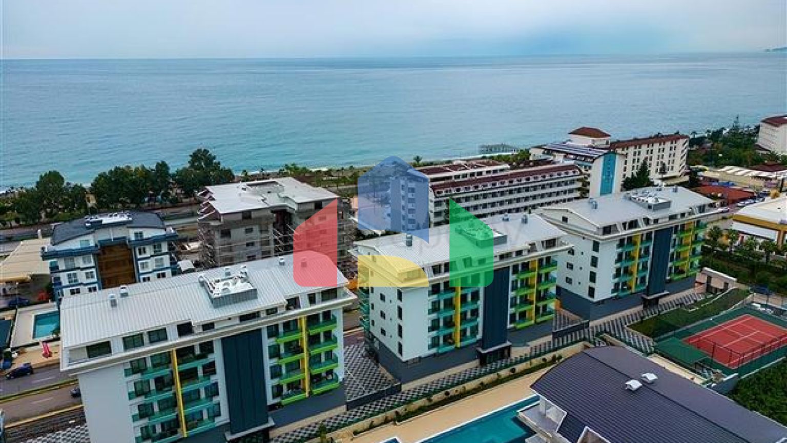 Квартира 4+1 в районе Каргыджак 200 м до моря