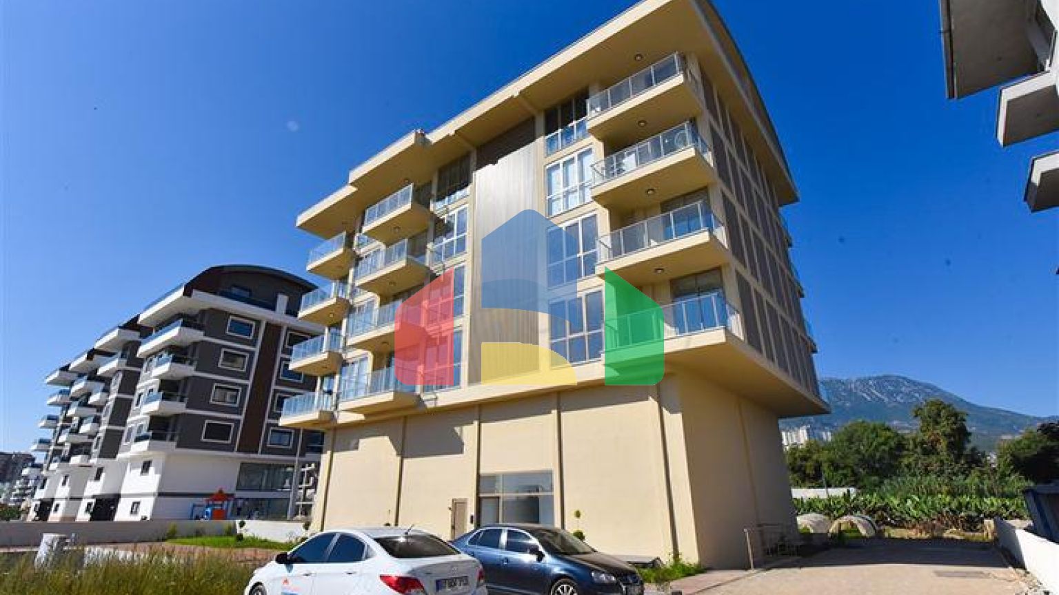 Квартира 1+1 в зеленом районе Каргыджак