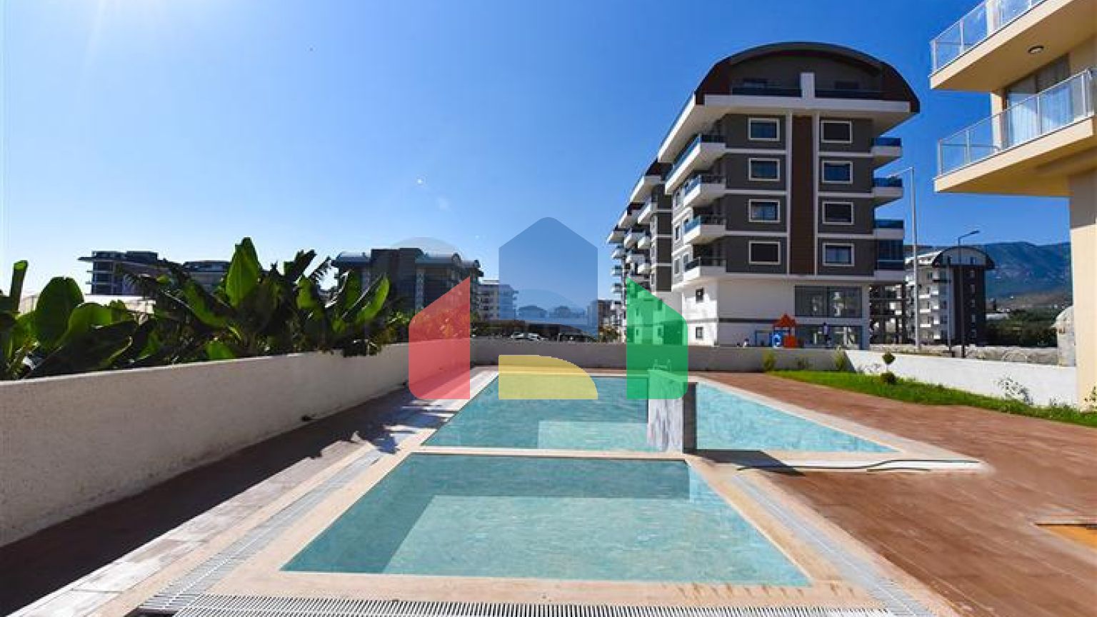 Квартира 1+1 в зеленом районе Каргыджак