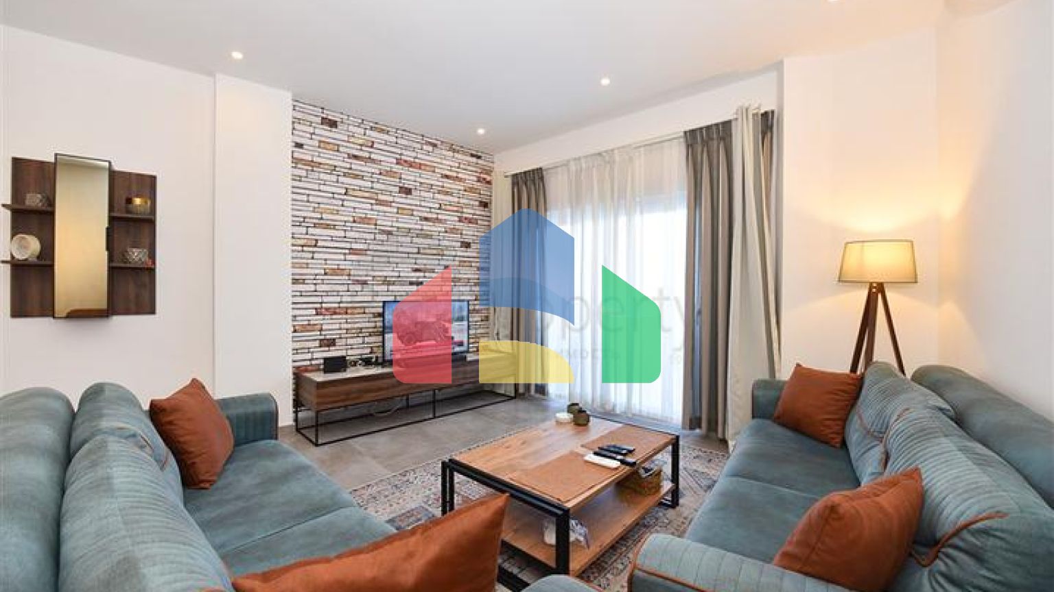 Мебльована квартира плануванням 1+1 в районі Каргиджак