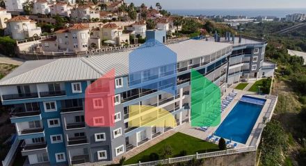 Мебльована квартира плануванням 1+1 в районі Каргиджак