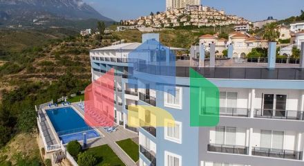 Мебльована квартира плануванням 1+1 в районі Каргиджак