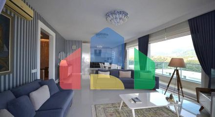 Мебльована вілла плануванням 3 + 1 в районі Каргиджак