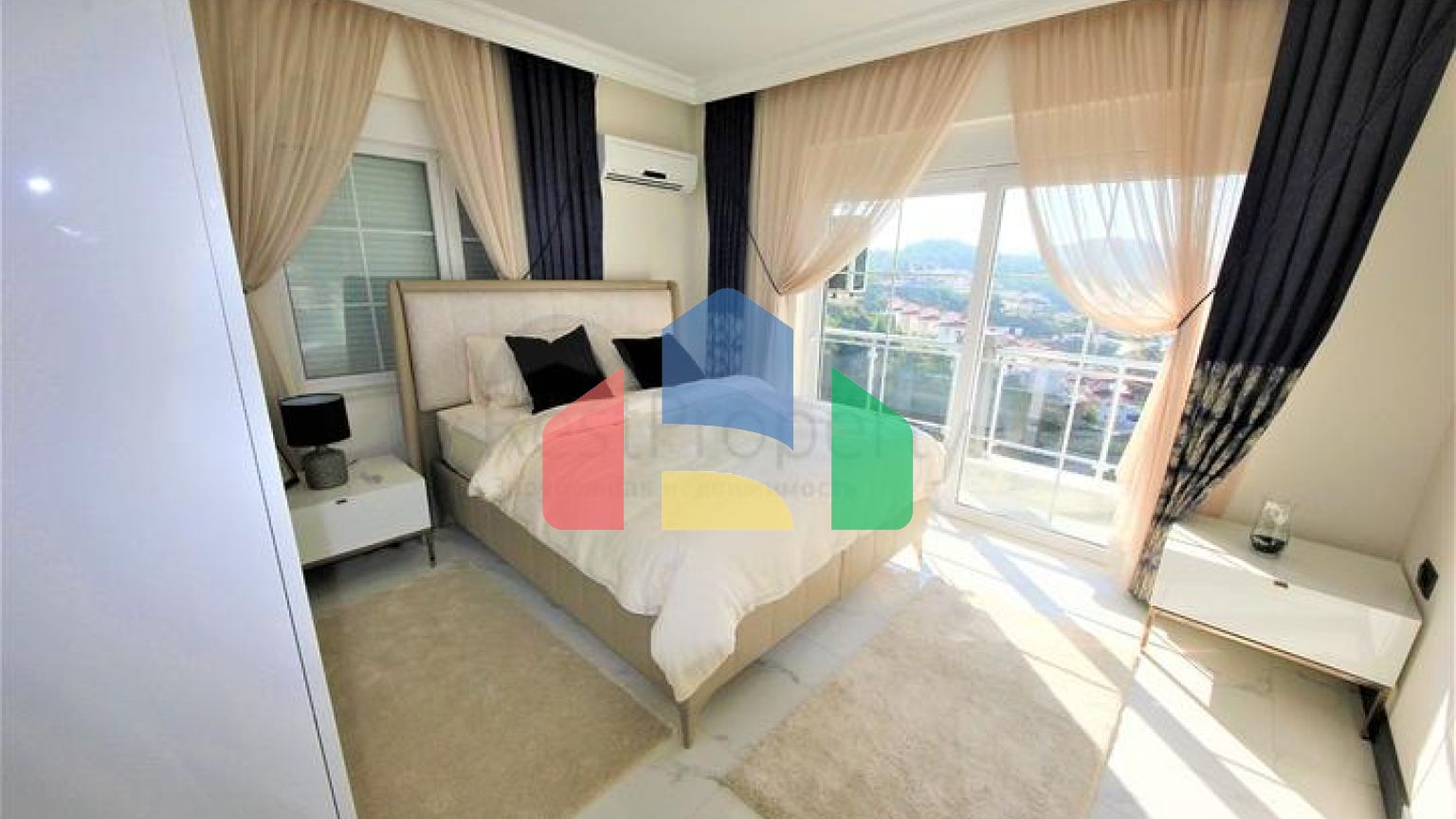 Уютная вилла с панорамным видом в районе Каргыджак