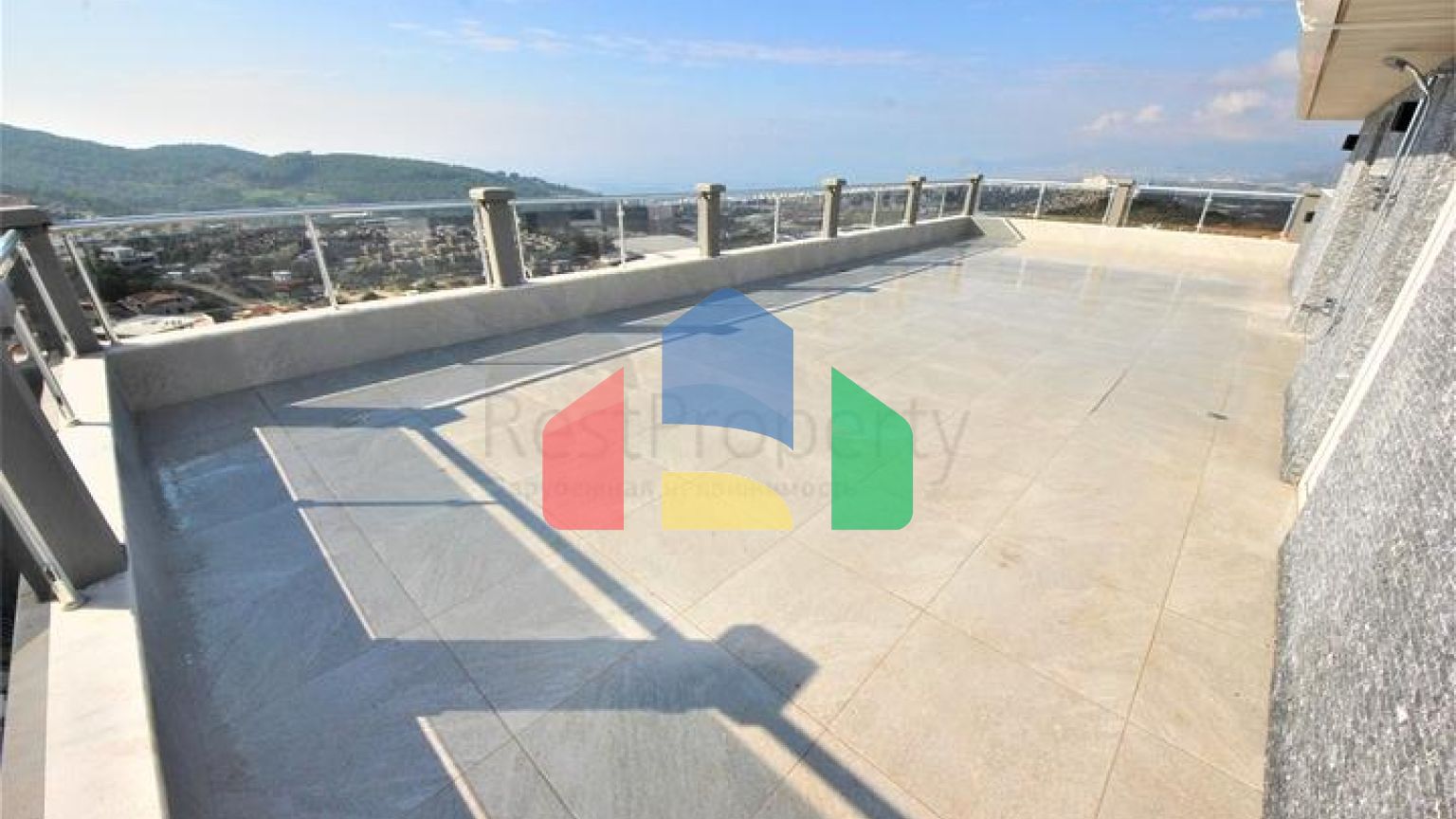 Уютная вилла с панорамным видом в районе Каргыджак