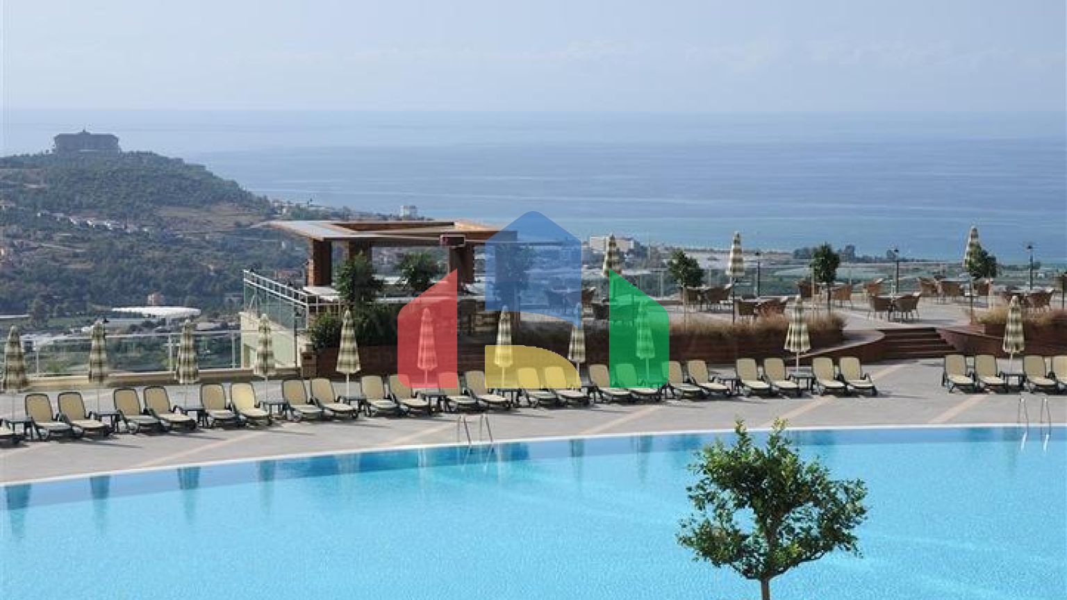 Квартира 2+1 в комплексе отельного типа в Каргыджаке