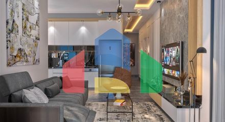 Трехкомнатная квартира в строящемся жилом комплексе в элитном районе Каргыджак