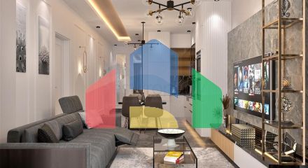 Трехкомнатная квартира в строящемся жилом комплексе в элитном районе Каргыджак