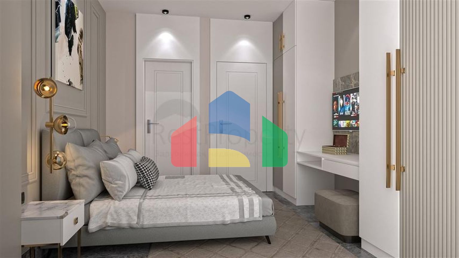 Трикімнатна квартира в споруджуваному житловому комплексі в елітному районі Каргиджак