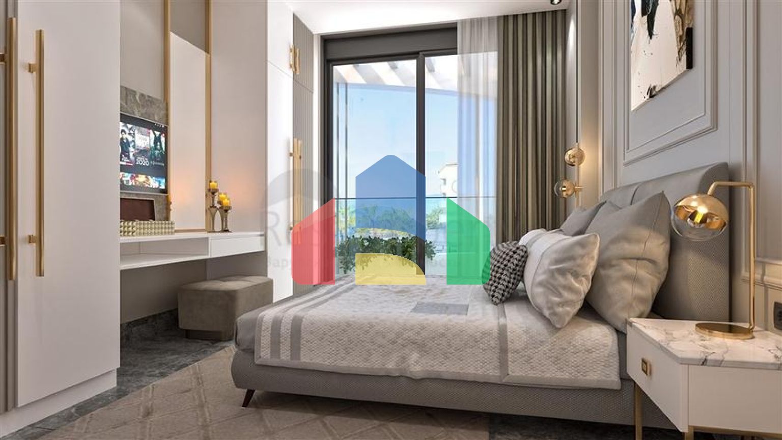 Трикімнатна квартира в споруджуваному житловому комплексі в елітному районі Каргиджак