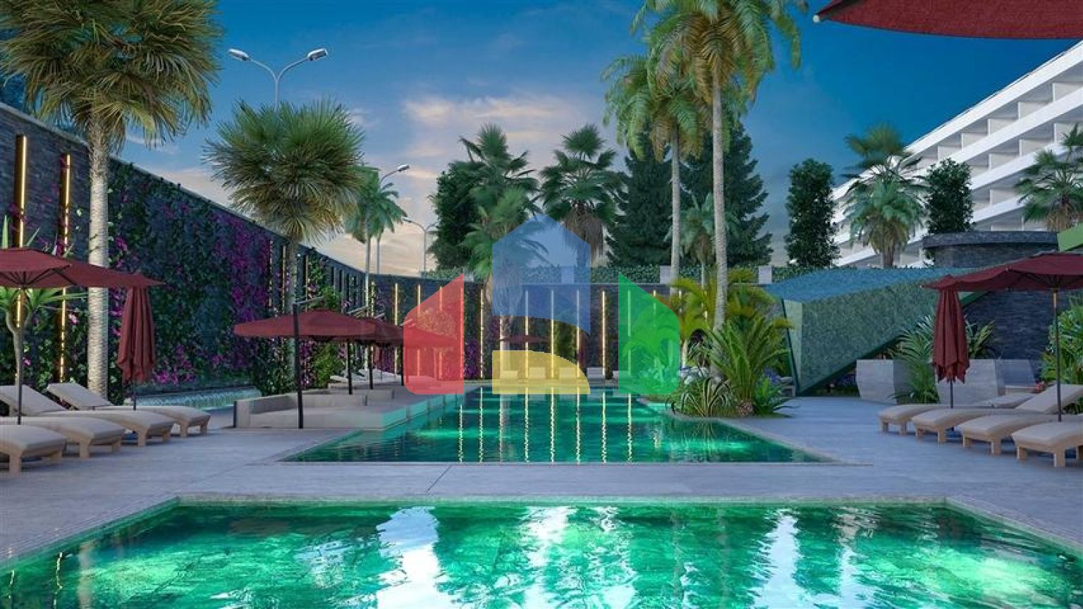 Трикімнатна квартира в споруджуваному житловому комплексі в елітному районі Каргиджак