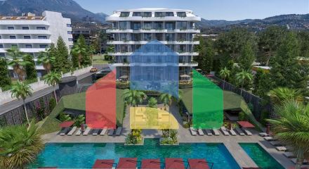 Трикімнатна квартира в споруджуваному житловому комплексі в елітному районі Каргиджак Трикімнатна квартира в споруджуваному житловому комплексі в елітному районі Каргиджак