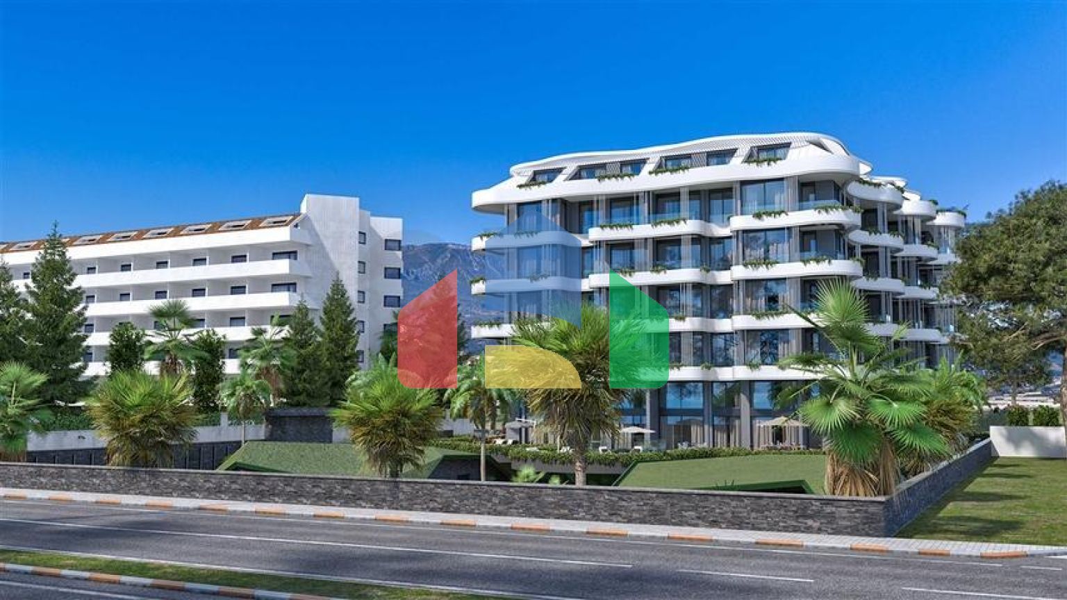 Трикімнатна квартира в споруджуваному житловому комплексі в елітному районі Каргиджак