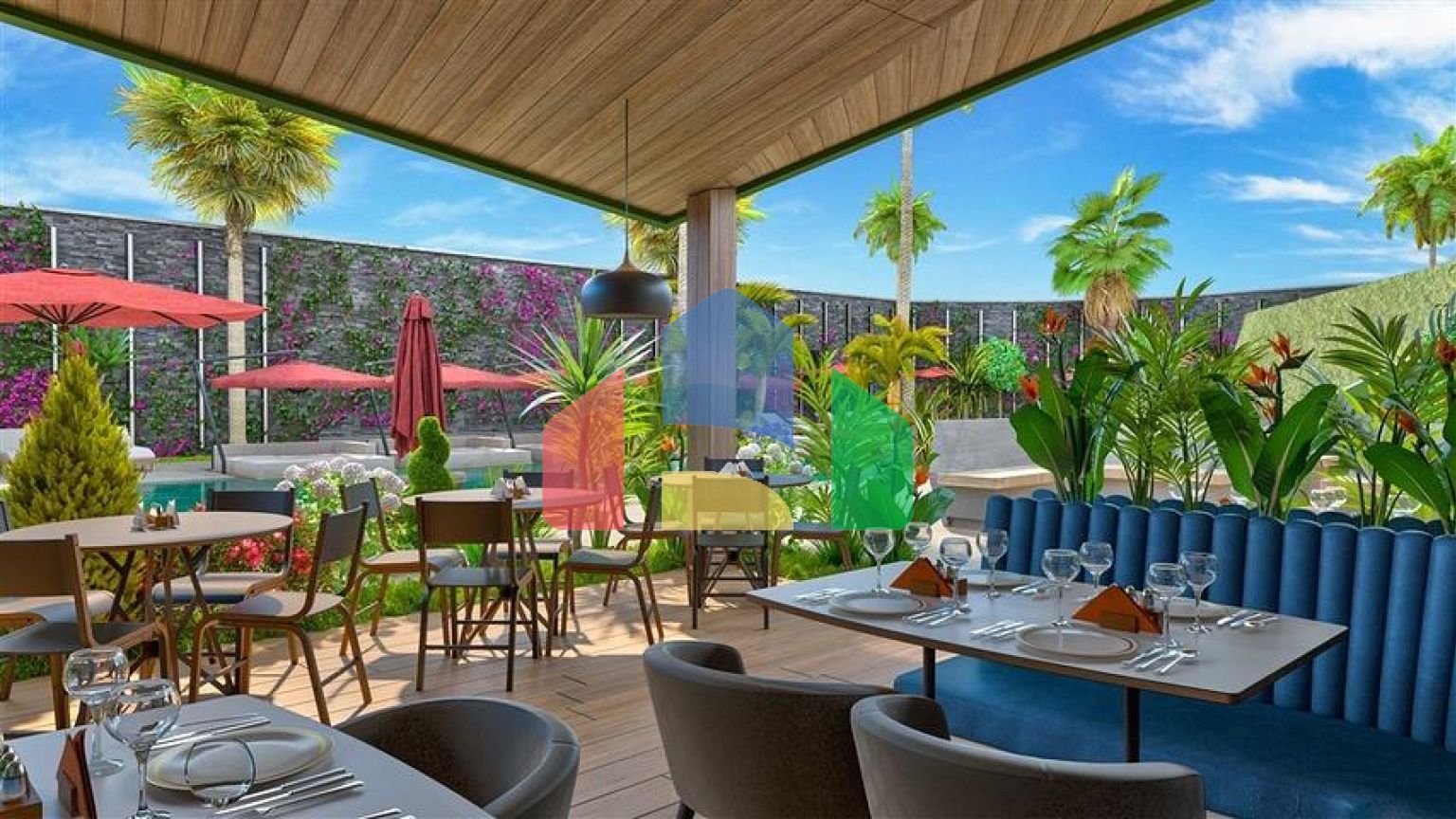 Трикімнатна квартира в споруджуваному житловому комплексі в елітному районі Каргиджак