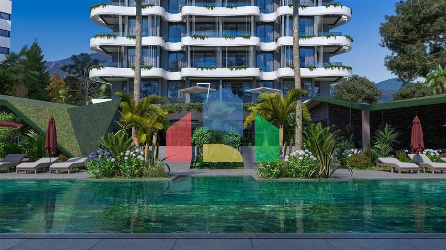 Трикімнатна квартира в споруджуваному житловому комплексі в елітному районі Каргиджак