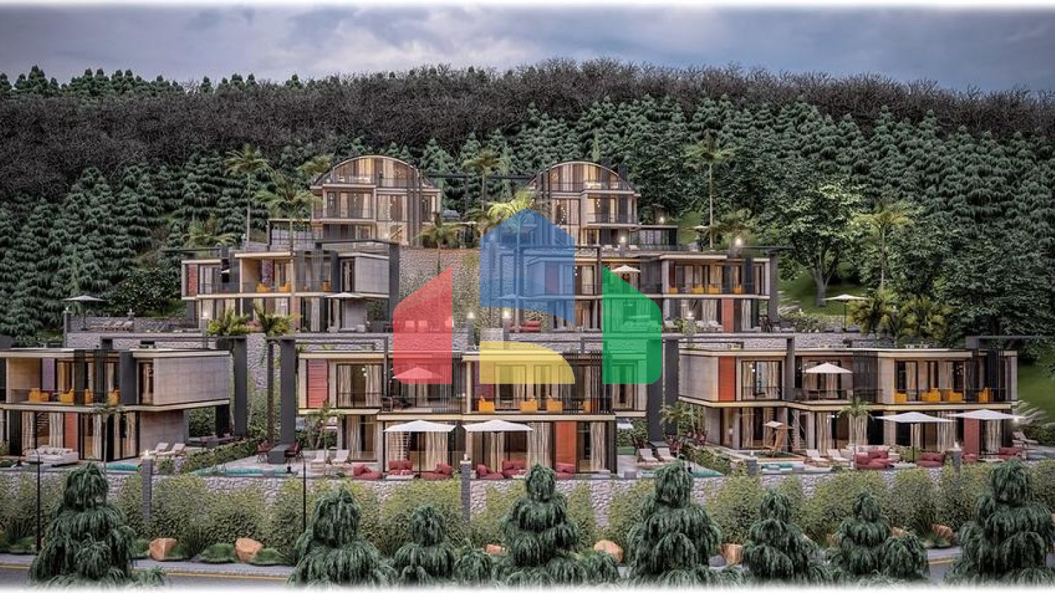 Новый проект вилл в районе Каргыджак