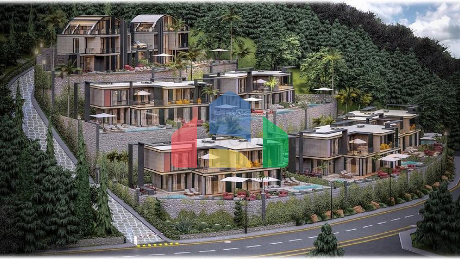 Новый проект вилл в районе Каргыджак