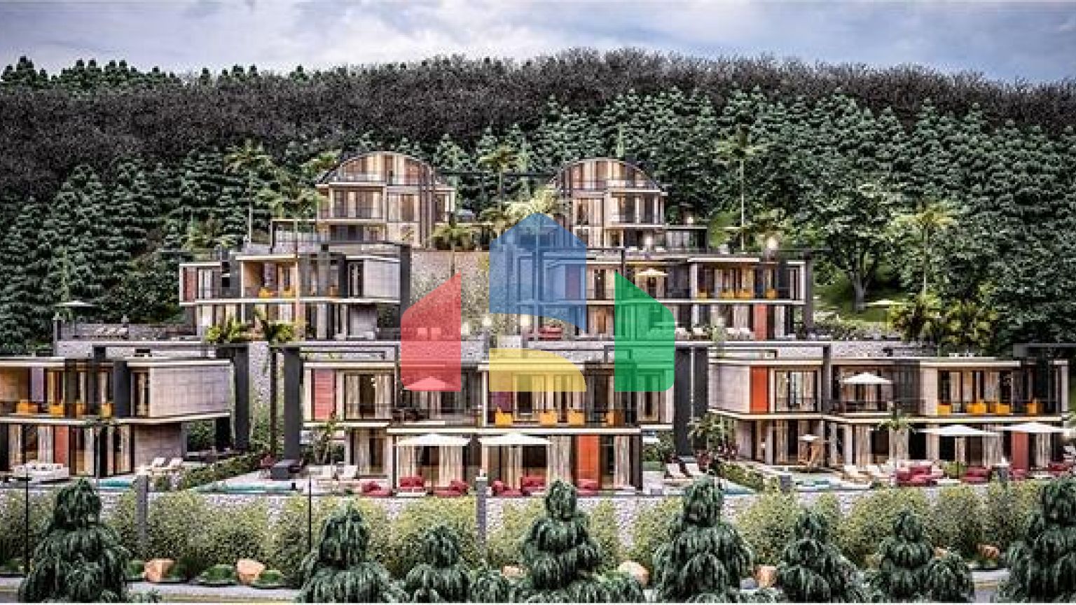 Новый проект вилл в районе Каргыджак