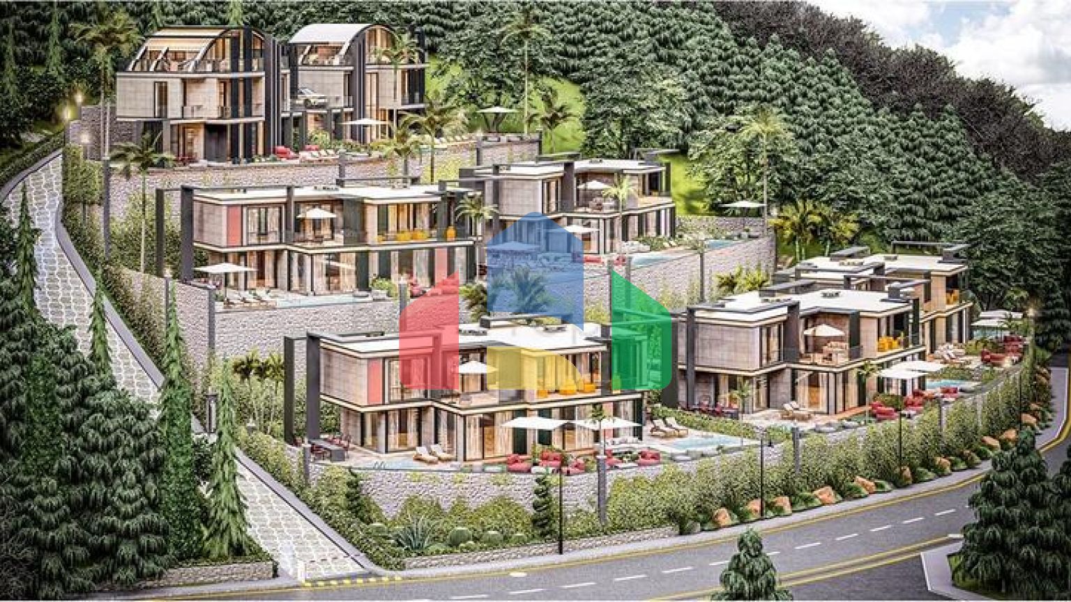 Новый проект вилл в районе Каргыджак